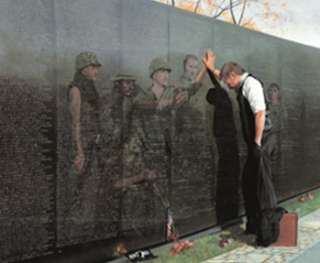 Reflections Lee Teter Military Vietnam Memorial Wall  