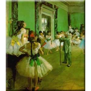  Dance Class 14x16 Streched Canvas Art by Degas, Edgar 