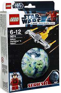 LEGO Star Wars 9674 Naboo Starfighter & Naboo Planet Set NEW IN BOX 