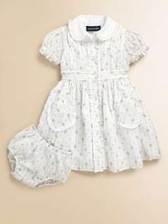 Ralph Lauren   Infants Floral Seersucker Dress & Bloomers Set