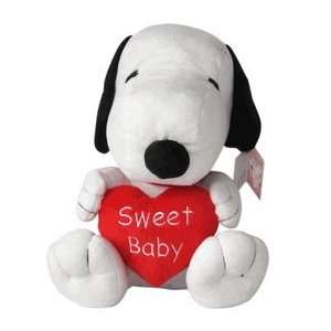    Peanuts Plush Doll   Snoopy stuffed toy w/ Heart  7in Toys & Games
