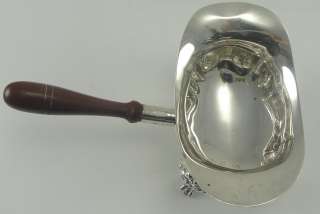 Sterling Silver Pipkin Poole Lancaster Rose Wood Handle Four Footed 