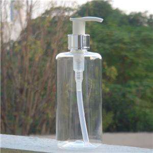 300ml PET Plastic Soap Gel Bottle Silver Dispenser Pump  