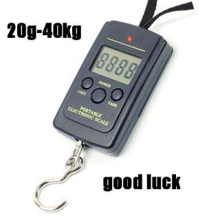 20g x 40kg 88Lb 1400oz Digital Handy Scales Luggage Fishing Weight 