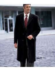 Wool/Cashmere Classic Weight With Satin Lining Full Length Topcoat