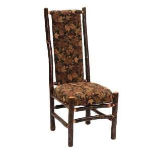   Hickory High Back Upholstered Back Log Side Chair
