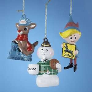   , Hermey and Snowman Sam Christmas Ornaments 3.5
