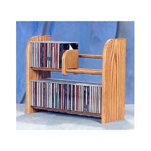  Wood Shed Solid Oak Dowel CD Rack TWS 201 Electronics