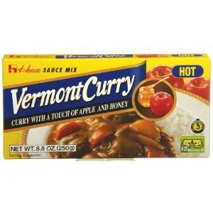 House Foods Vermont Curry, Hot, 8.8 Ounce Boxes (Pack of 10)  