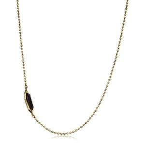 Low Luv by Erin Wasson 14k Plated Black Cryatal Station Necklace