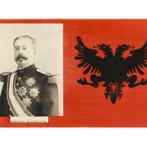  Albania   the Prince of Albania with Albanian Flag 