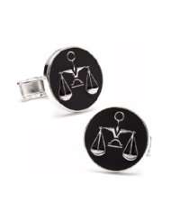 Ravi Ratan RR 266 Sterling Scales of Justice Cufflinks