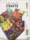 Childs Quilt Pillowcase Pattern McCalls 6411  