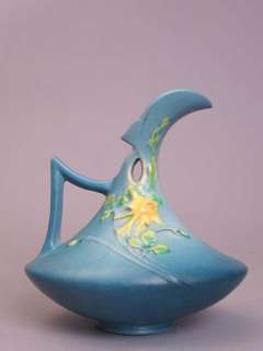 Roseville Vintage Pottery Columbine Ewer Pitcher Vase Inv. # KW110 