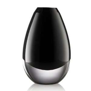  Rogaska Fashionably Late Black Vase  8 inches