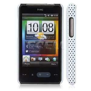     WHITE PERFORATED MESH BACK CASE COVER FOR HTC HD MINI Electronics