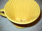 vintage collectible melitta yellow coffee filter  