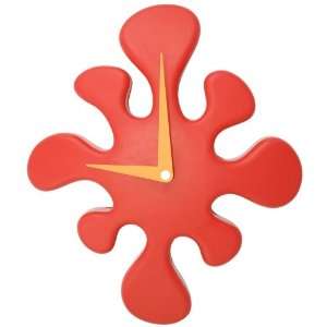  LumiSource Mini Splat Clock in Red