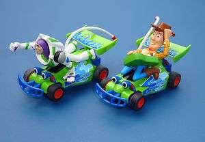 PAIR OF MICRO SCALEXTRIC DISNEY TOY STORY CARS  