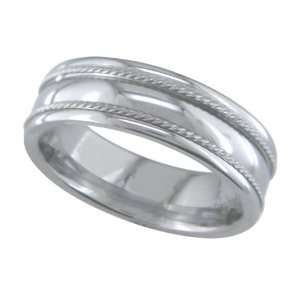    Eloise Titanium Ring with Eternal Cord Edges Size10.25 Jewelry