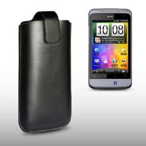  HTC SALSA BLACK PU LEATHER CASE, BY CELLAPOD CASES 