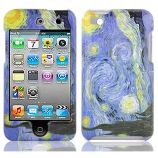 Ipod Touch 4G 4th Gen Starry Night Hard Case Cover +LCD  