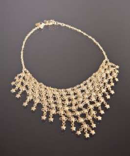 Soixante Neuf gold star chainmail bib necklace  