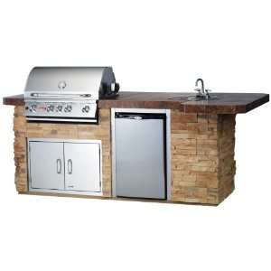   BB   Q NG BBQ Island with Natural Gas Grill Patio, Lawn & Garden