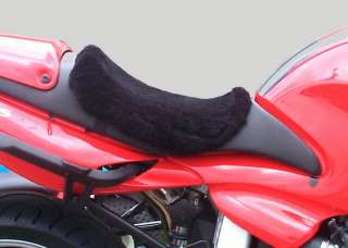 Custom Made Sheepskin Motorcycle Seat Cover. LARGE  