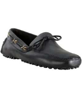 Car Shoe black leather Castoro moccasins  