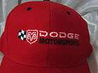 NEW DODGE MOTORSPORTS HAT CAP NASCAR NHRA RACING MOPAR  