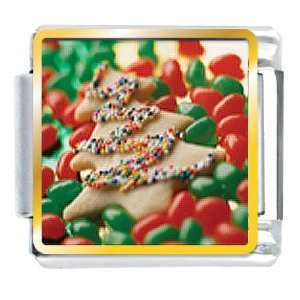 Tree Cookie And Halloween Candy Food Italian Charms Bracelet Link 