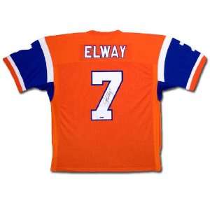  John Elway Autographed Denver Broncos Away/Orange Jersey 