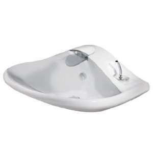  73MANUAL Above Counter Basin Sink w/ Built in Lever