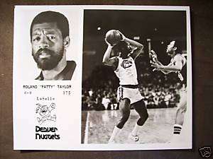 1976/77 Denver Nuggets NBA Team Issue Fatty Taylor  