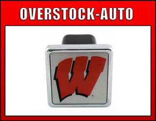   inch College Trailer Hitch Cover   Wisconsin Badgers NCAA Logo  