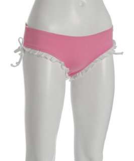 Kushcush pale pink nylon Milla ruffle bikini bottom   up to 