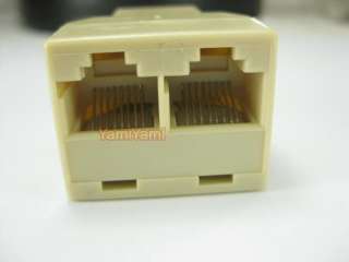 RJ45 1 to 2 LAN Network Cable Y Splitter Adapter Plug  