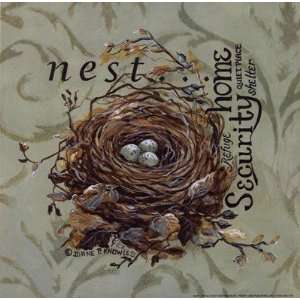    Nest Finest LAMINATED Print Diane Knowles 8x8