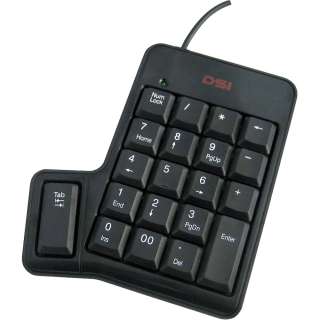 DSI Ergonomic Portable USB Keypad Number Pad w/ Tab Key KA KP TAB UB3 