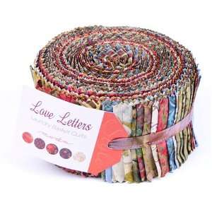 Laundry Basket Quilts LOVE LETTERS BATIKS Jelly Roll 2.5 Fabric 