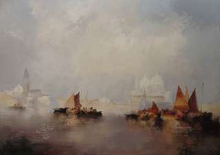 Original oil painting, size 20x28 Cy269# Venice, ART  