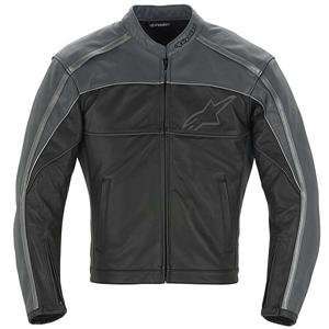    Alpinestars Spinner Leather Jacket   Medium/Grey Automotive