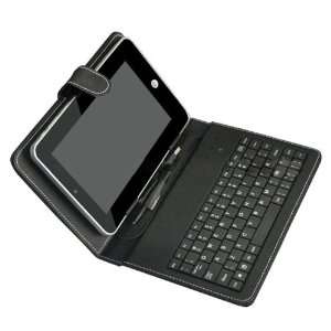  Black Leather Case with USB Keyboard for 7 inch MID Tablet 