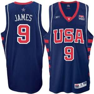   Team USA #9 LeBron James Navy 2004 Olympic Swingman Basketball Jersey