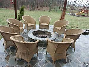 Pottery Barn All Weather Wicker Outdoor Dining sofa accent Chair 