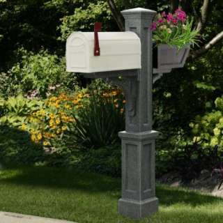 New Mayne Westbrook Plus 56 Mailbox Support Post w/ Flower Planter 
