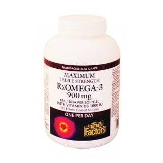 Natural Factors Ultra Rxomega 3 Factors EPA/DHA 900mg with Vitamin D3 