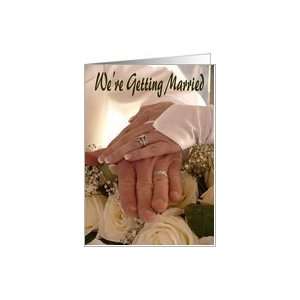  Getting Married, Wedding rings Card Health & Personal 