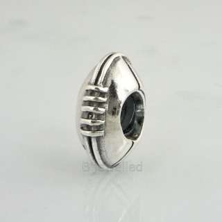 Authentic Pandora Sterling Silver Football Charm Bead  
